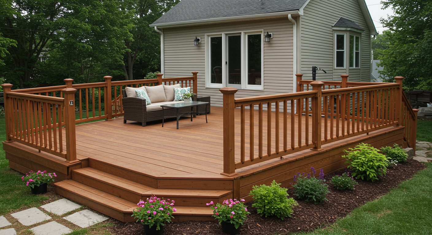 Custom Deck with Pergola in Lancaster, PA