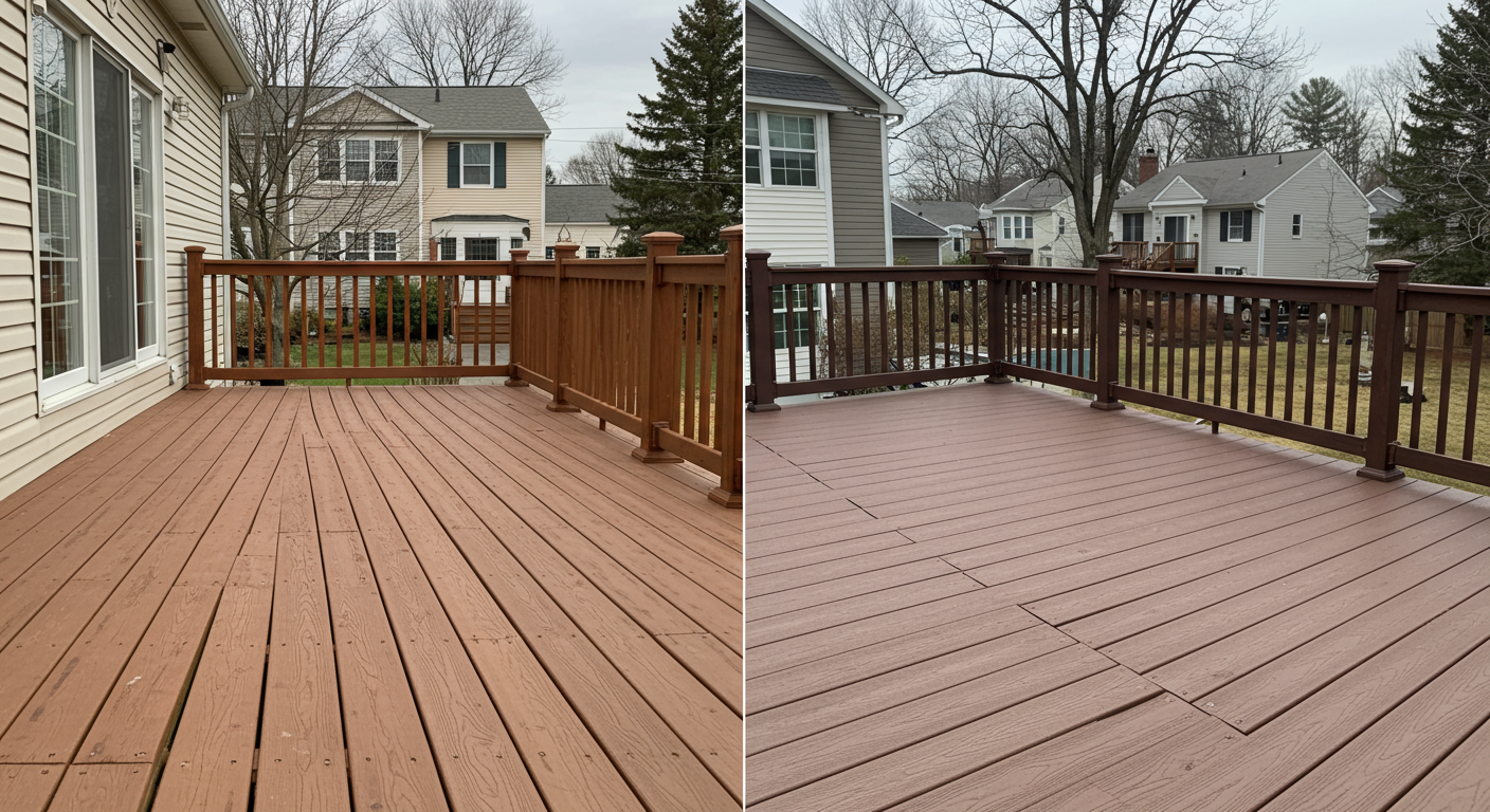 Custom Deck with Pergola and Firepit