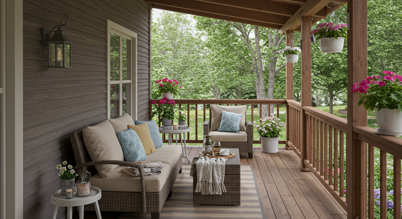 Rustic Covered Porch