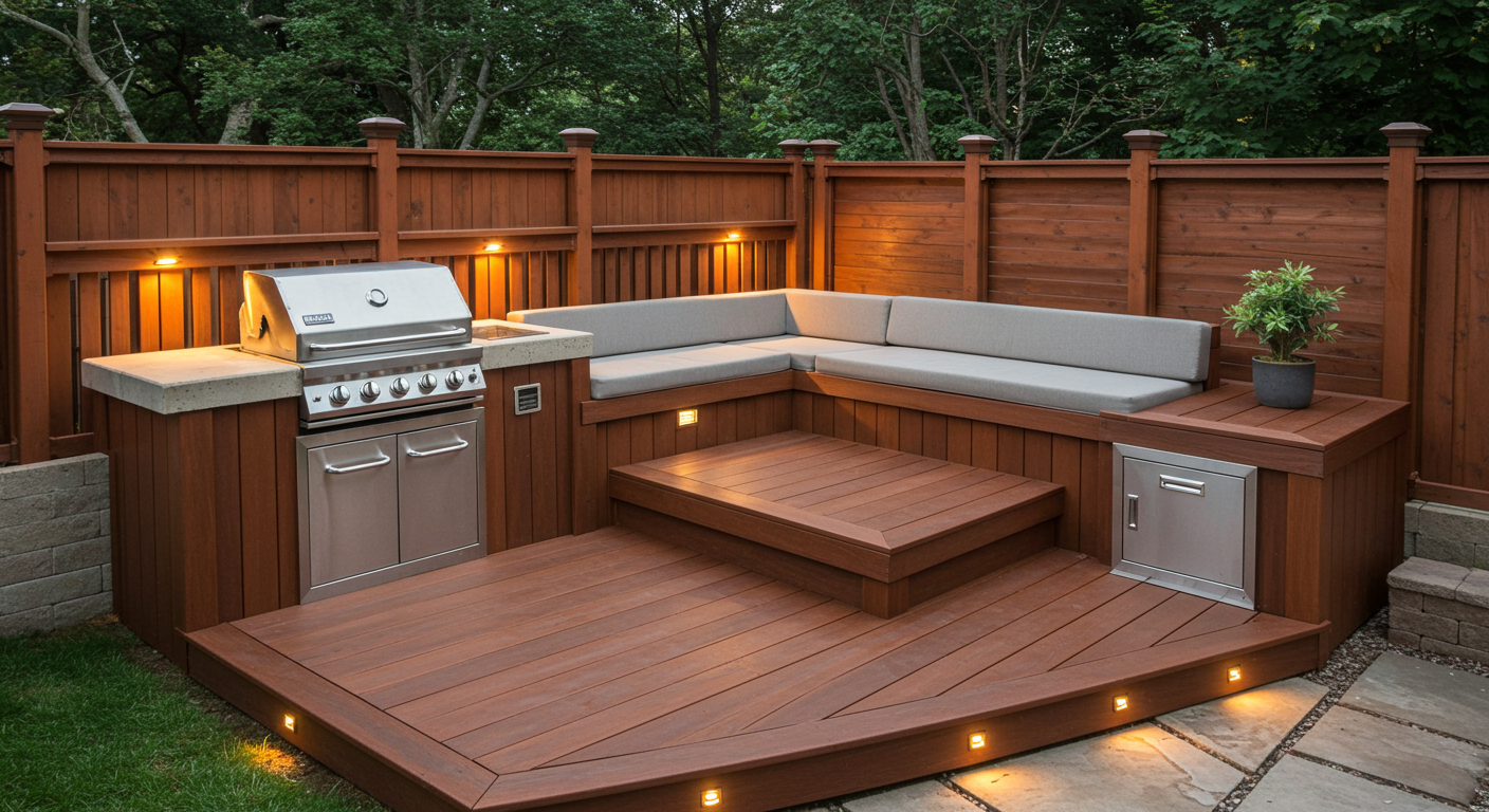 Deck with Built-in Features